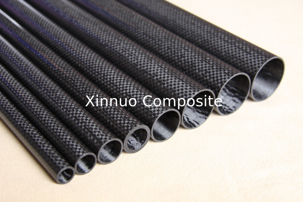 Tubos de alas de fibra de carbono de alta rigidez para aviones RC tubo de carbono personalizado hecho en China