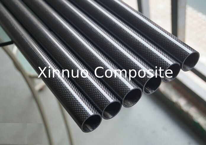 1 mm 10 mm 16 mm de espesor Tubos de fibra de carbono / varillas resistentes a la corrosión y el desgaste