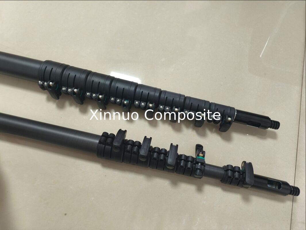 XN poste telescópico de fibra de carbono resistente de 20 pies, 30 pies, 40 pies, 45 pies, 50 pies con alimentación de agua