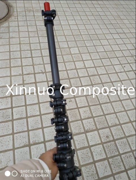 high stiffness carbon fiber telescopic  pole with locks for coconuts pole fruit collection or camera pole
