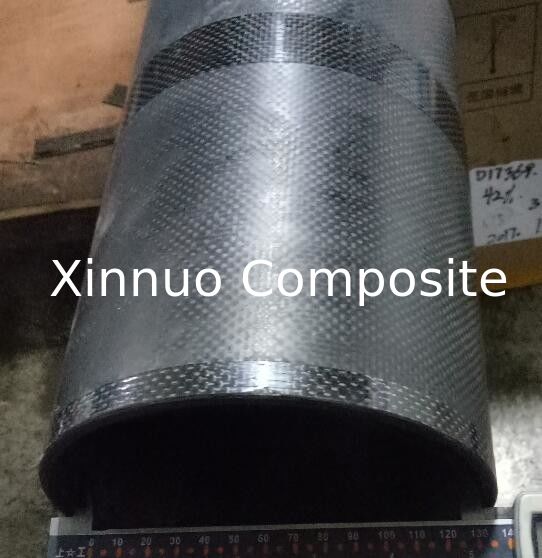 No process or smooth surface large diameter 5 meter length carbon fibre beam wrapping tube