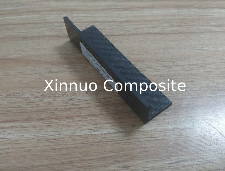 fibra de carbono ángulo agudo del radio del ángulo de 90 grados con la fibra de carbono de la tela cruzada de 3K 2x3