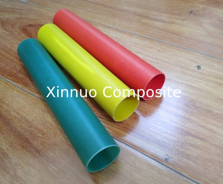 tubo redondo aislado tubo de alta temperatura colorido de la fibra de vidrio de la fibra de vidrio de 30m m para la planta eléctrica terma