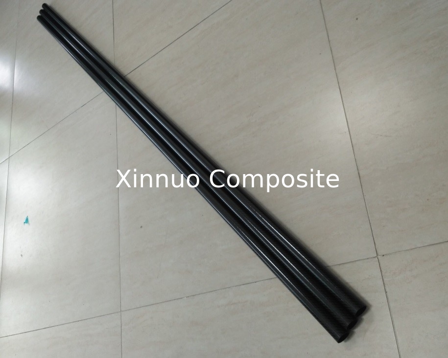 El tubo más barato de la fibra de carbono en la tela 25 milímetro 30 milímetro 40 milímetro 1000 milímetro 1500 milímetro etc de la fibra de carbono