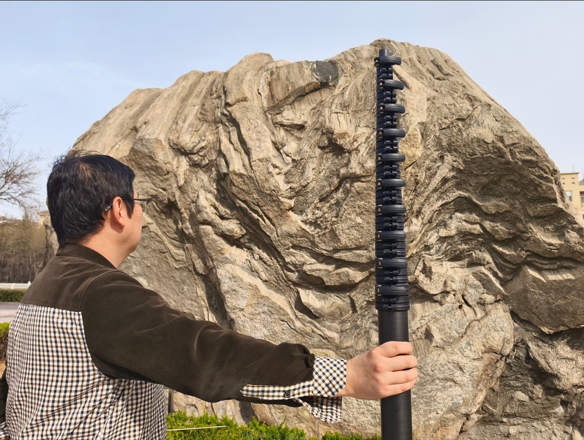 Clampada rápida de 18m 60ft de longitud de alta rigidez de fibra de carbono
