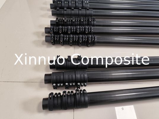 XN 18ft 20ft 25ft 30ft 35ft 40ft 50ft 60ft barra de extensión de fibra de carbono para poste de rescate poste telescópico de fibra de carbono