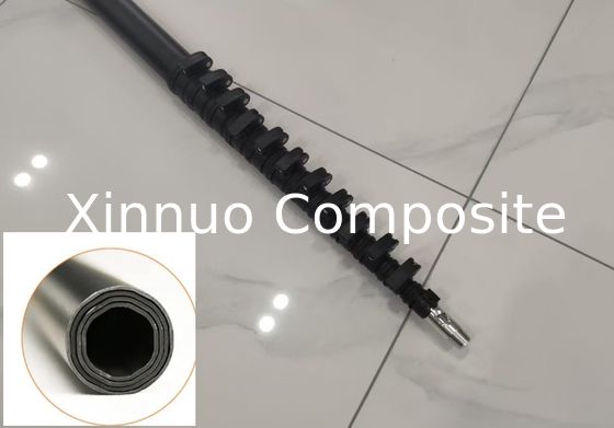 Postes telescópicos de fibra de carbono anti-rotación de 15m de longitud y 50 pies, fabricados en China
