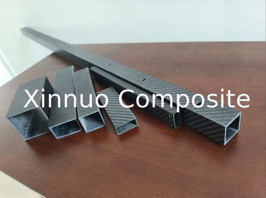Tubo de fibra de carbono cuadrado de alta resistencia de 3K twill hecho en China