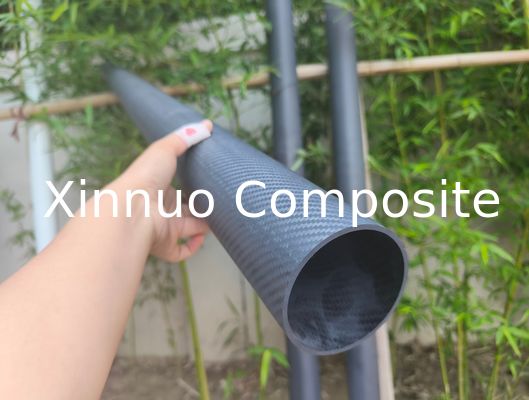 2000mm Length 3K 2X2 Twill Weave Carbon Fiber Tubes with high strength
