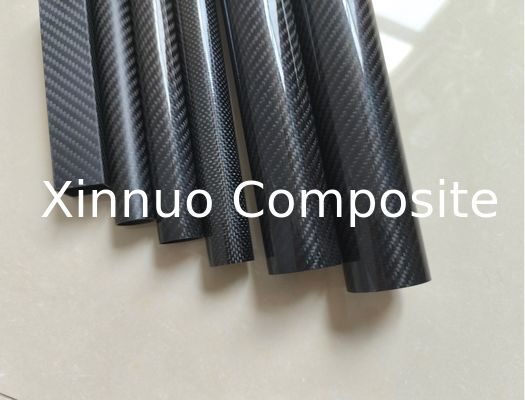 pitch based glossy carbon fiber pipe round carbon fiber tube 50mm